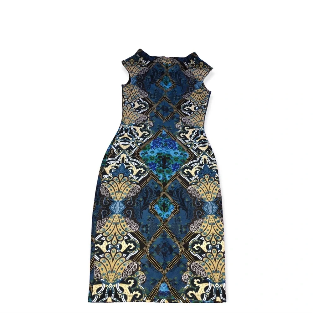 New York & Company Multi-print Dress - Picture 3 of 3